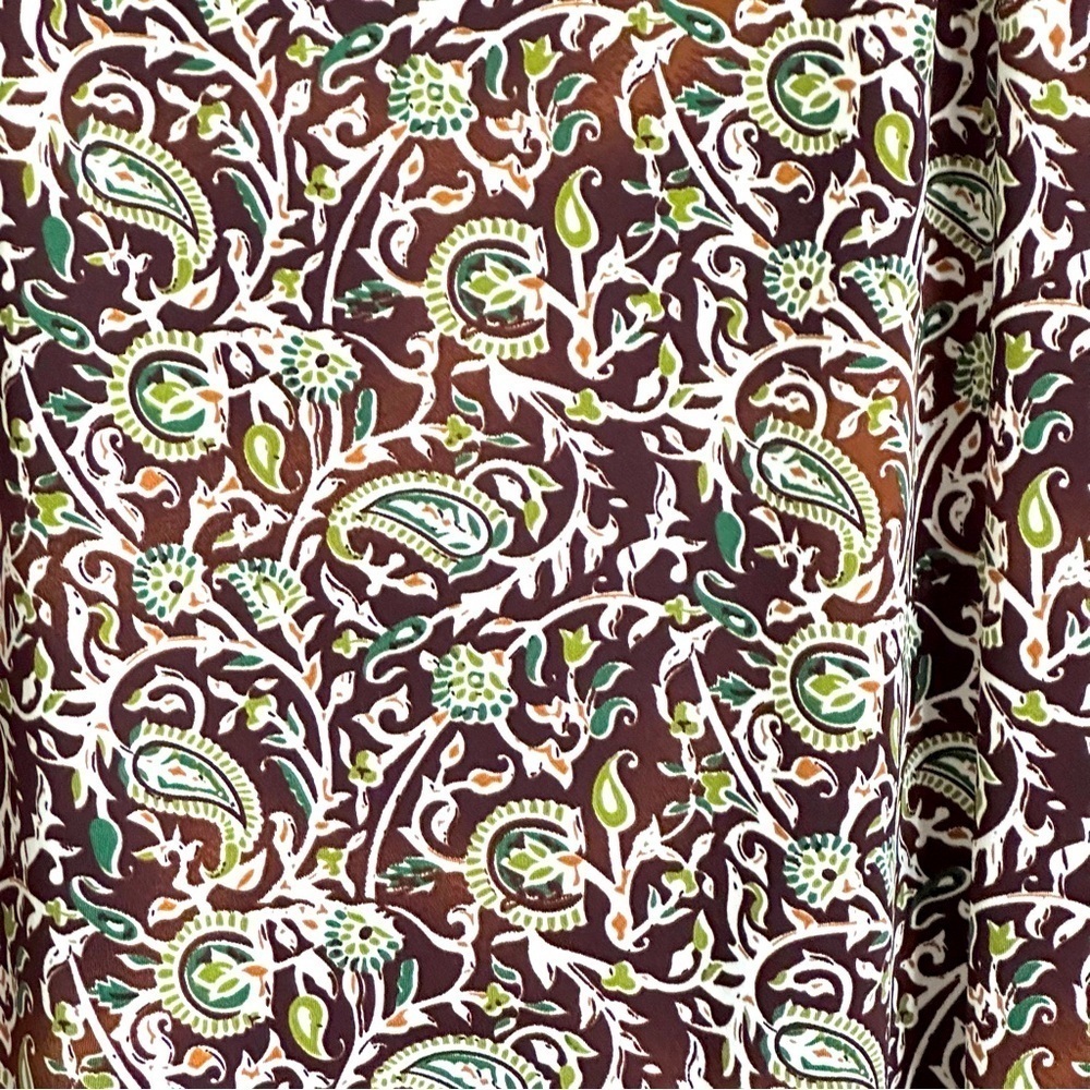 Vtg Hypnotized Ruffle Hem Paisley Midi Skirt Womens M Forest Fairy Whimsigoth - Picture 2 of 8